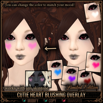 Second Life Marketplace - =^.^= Curious Kitties - Cutie Heart Blushing